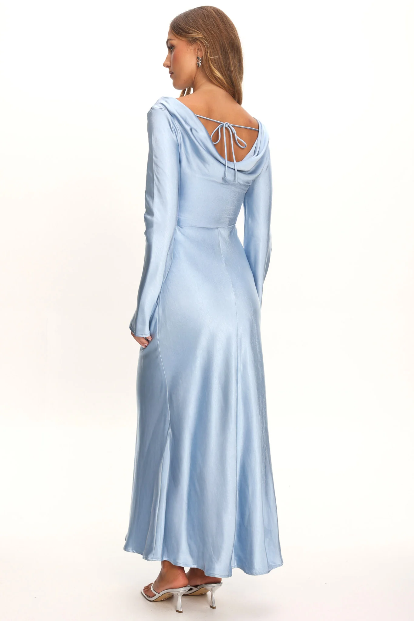 Loveland Cowl Back Midi Dress Ice - Image 3