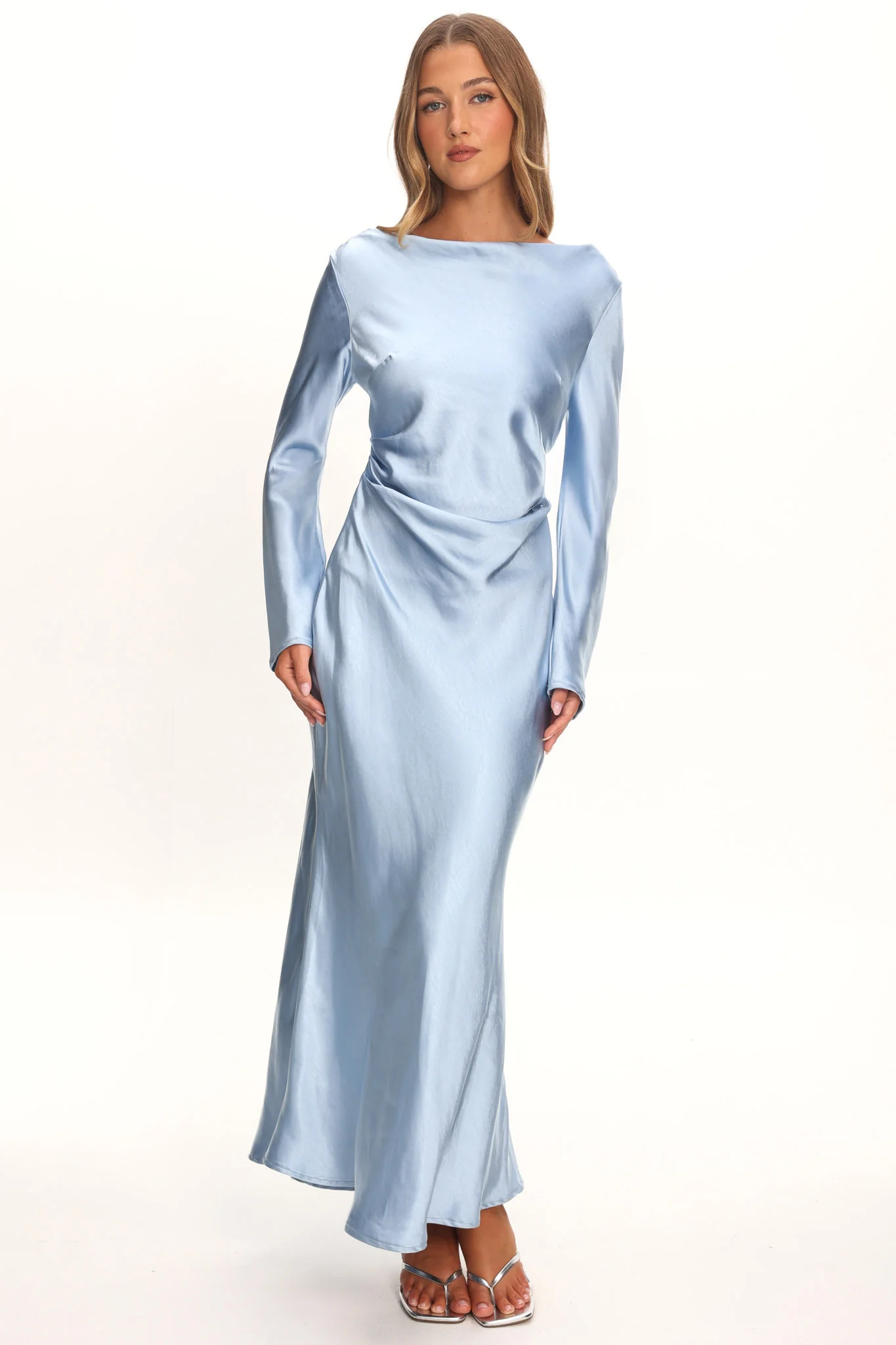 Loveland Cowl Back Midi Dress Ice - Image 5