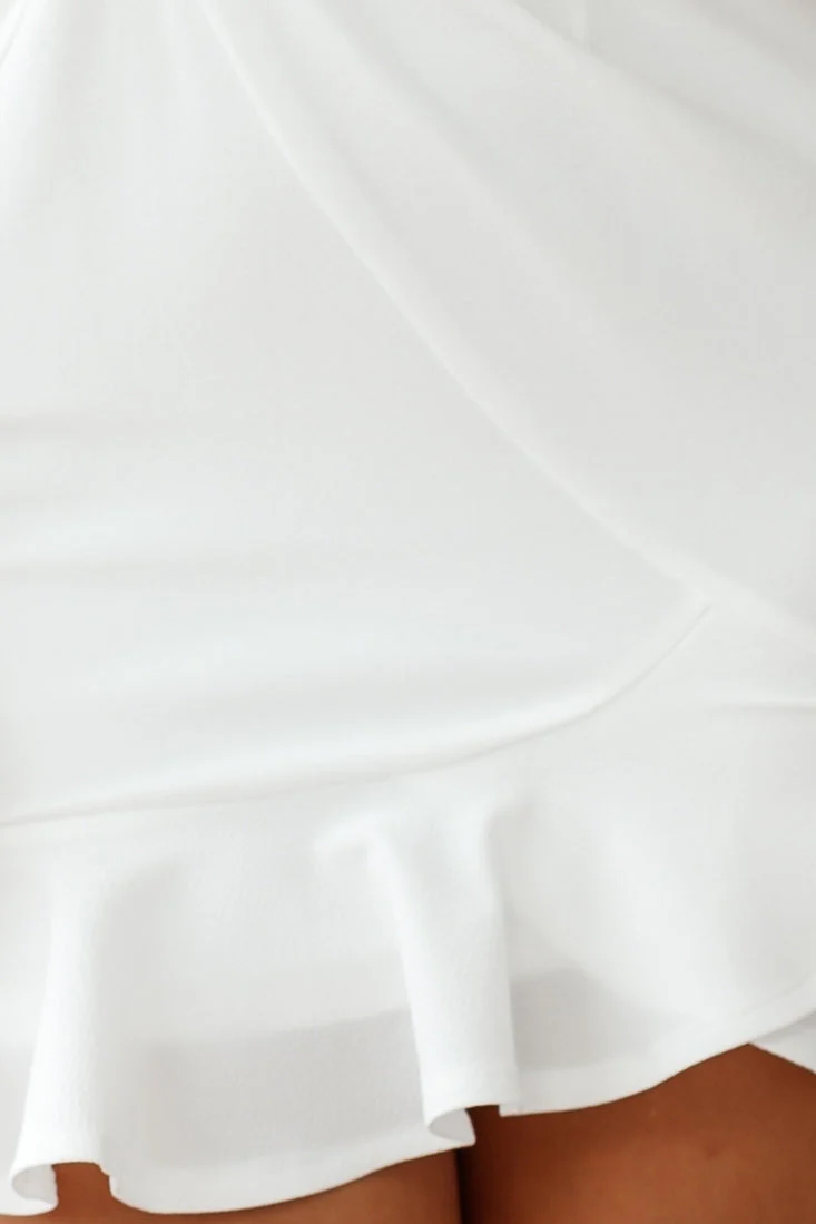 Prom Queen Bandeau Mini Dress White - Image 11